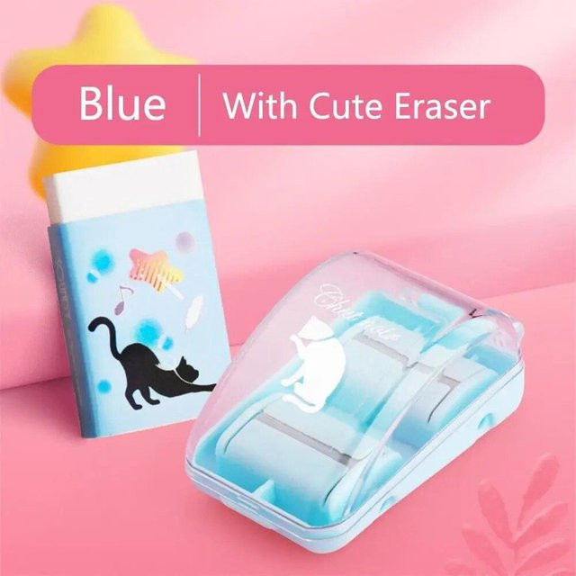NATAWA Mini-Radiergummi-Staubreiniger und Krümelsammler in Blau - Bild 1