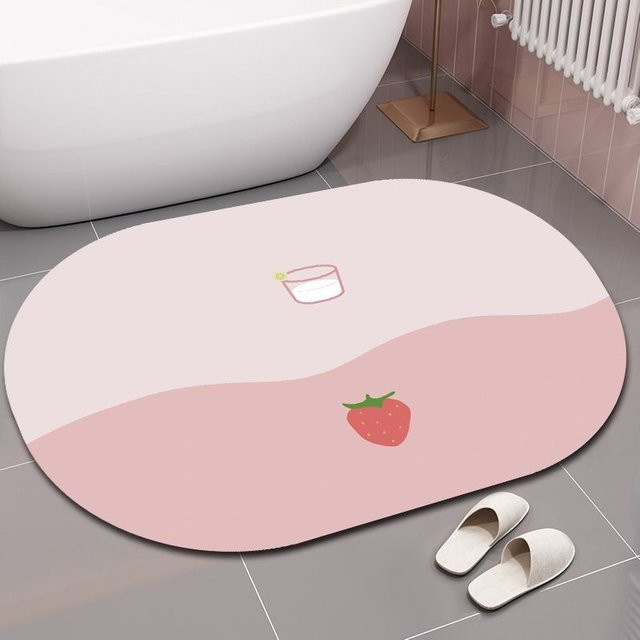 Saugfähige Kieselgur Bodenmatte von Household supplies MH, rutschfest und schnell trocknend für Badezimmer, Küche oder WC, B/T: 40 x 60 cm - Bild 1