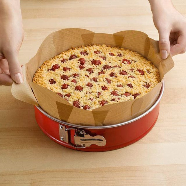 Antihaftbeschichtete runde Silikon-Kuchenmatte in Beige, Durchmesser: 20,3 cm - Bild 1