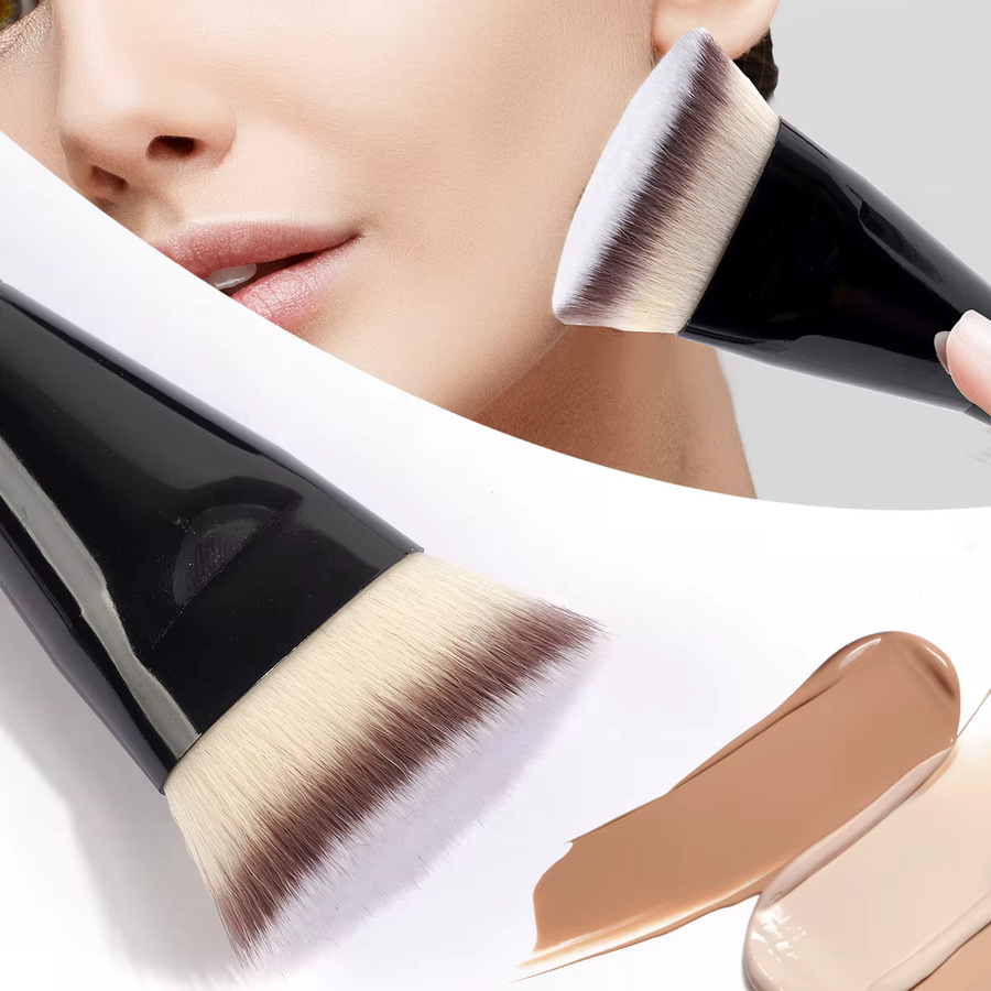 Maange Make-up Pinsel Set, Flach/Winkel, Foundation und Kontur, 2 Stück - Bild 2