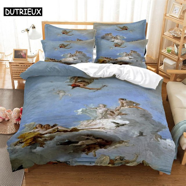 Lodestar Cartoon Bettwäscheset mit 3D-Digitaldruck in Blau, 3-teilig, B: 155 cm, L: 215 cm - Bild 1