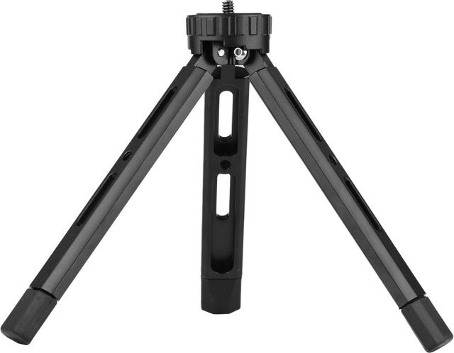 Andoer Tisch-Klappstativ aus Aluminiumlegierung mit 1/4 Zoll Schraubbefestigung und Beindesign für DSLR-Kameras in Schwarz - Bild 1