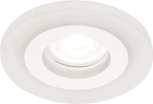 Orion Leuchten Einbaustrahler GU10 in Weiß mit Acryl-Ring, Durchmesser: 11 cm - Bild 1