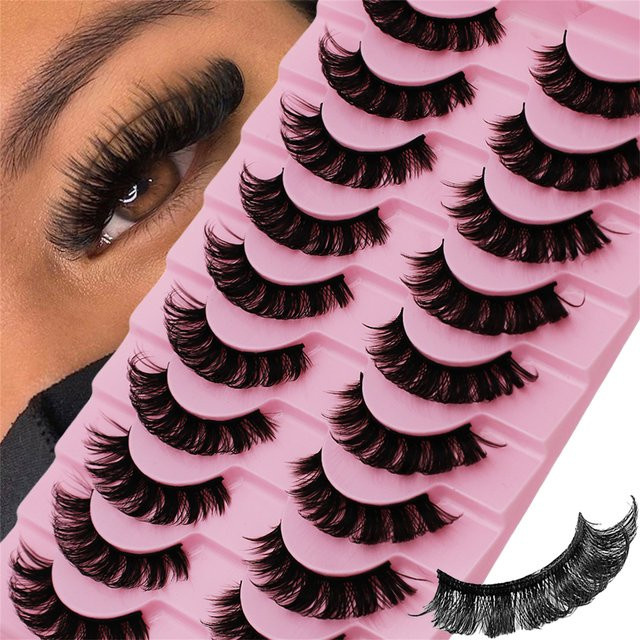 JIEFUXIN Künstliche Wimpern, DD Curl, Black, Unisex - Bild 1