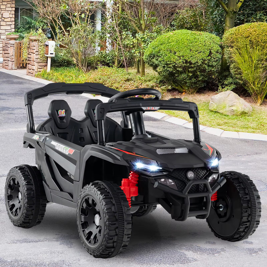 GOFLAME Elektrischer UTV-Truck, Elektroauto für Kinder, mit Fernbedienung, LED-Lichter, Musik, Hupe & Federung, ab 3 Jahre - Bild 2
