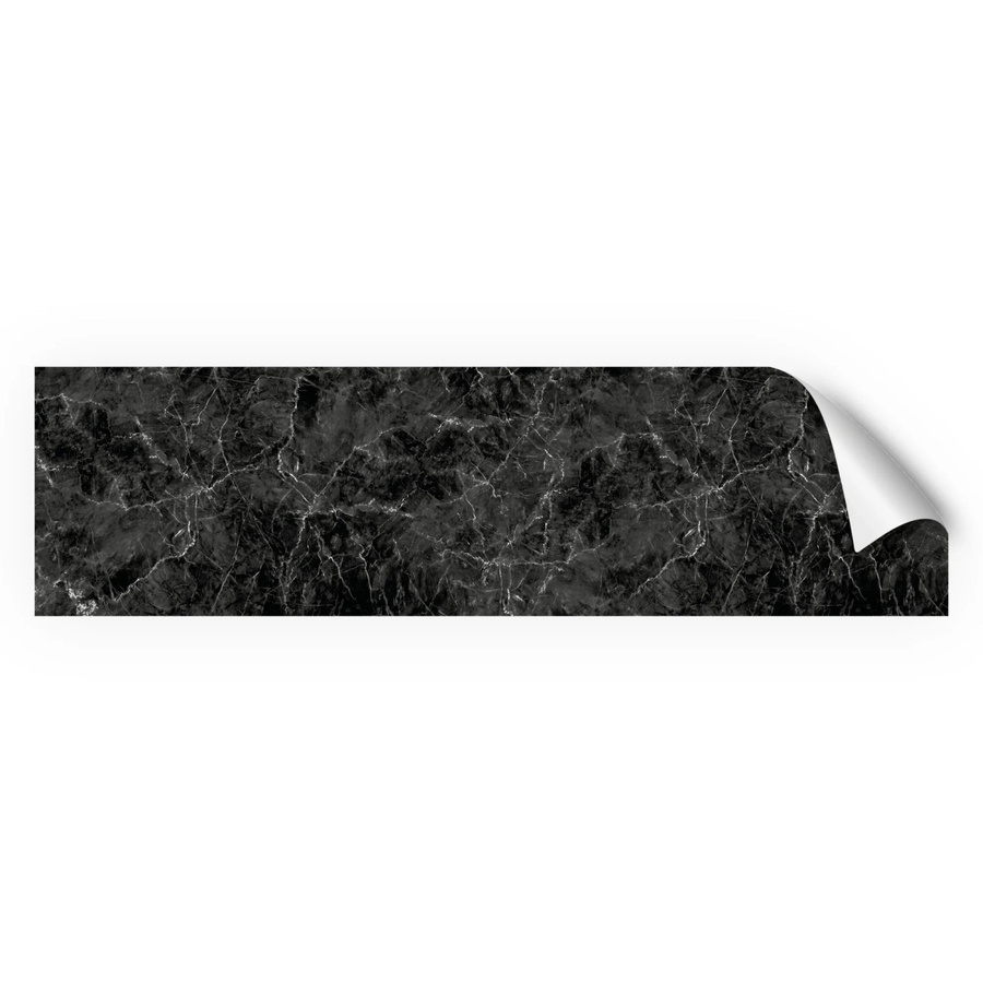 Myspotti Küchenrückwandfolie Marmor Black in Steinoptik selbstklebend B: 220 cm, H: 60 cm - Bild 2