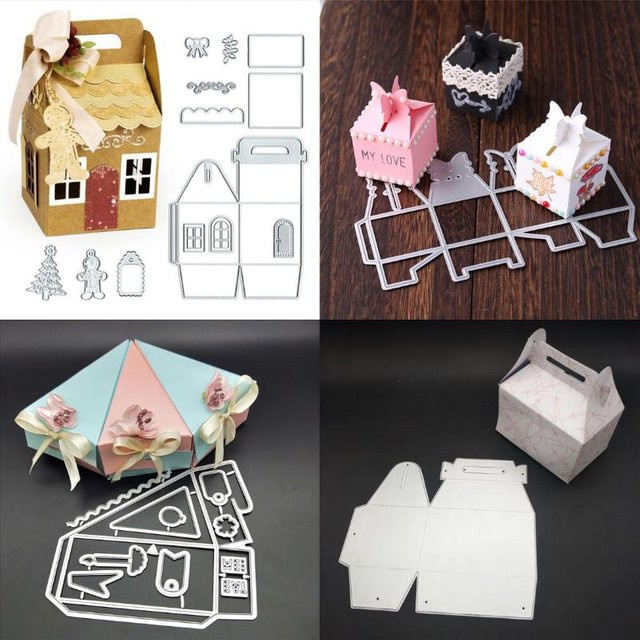 Metall Stanzform Geschenkbox Rahmen für Scrapbooking und Papierkartenherstellung - Bild 1