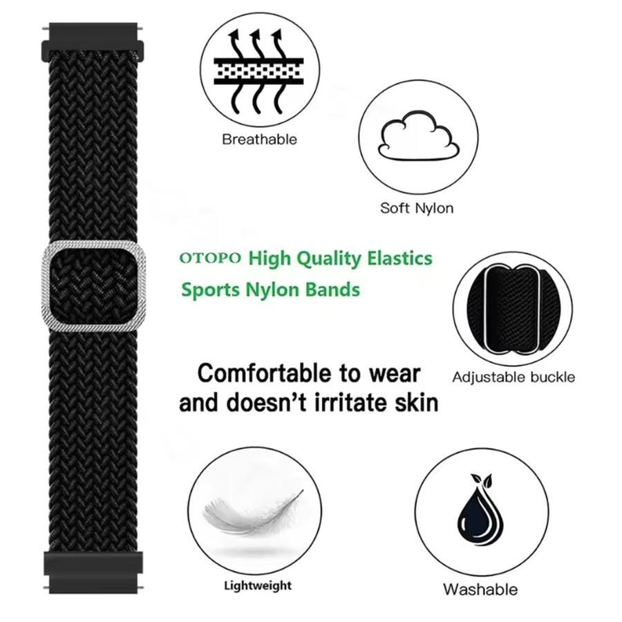 Huawei Uhrenarmband Nylon, Sportarmband, 20mm, 22mm - Bild 3