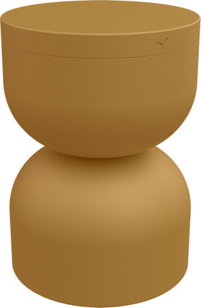 Fermob Piapolo Hocker aus pulverbeschichtetem Aluminium in Bronze