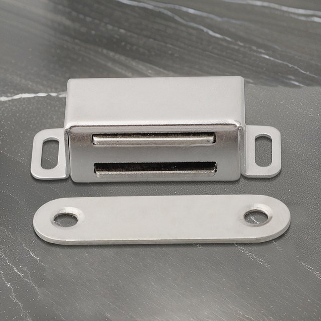 MaMa workplace Magnetverschluss für Schwerlastschränke aus 304 Edelstahl in Silber/Chrome - Bild 1