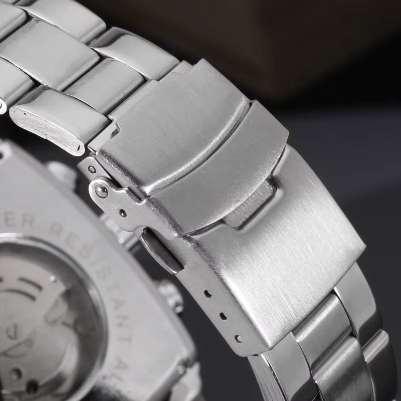 JARAGAR Armbanduhr, Automatik, Edelstahl, Weiß, Herren, Vintage - Bild 3
