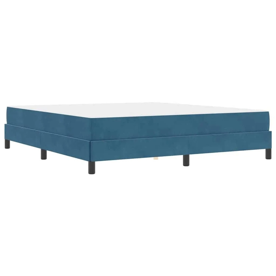 vidaXL Boxspringbett mit Matratze in Dunkelblau aus Stoff mit Taschenfederkern B/T: 180 x 200 cm - Bild 2