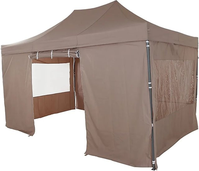 Siena Garden Allrounder Pavillon rechteckig in Taupe mit Seitenteilen B/T/H: 450 x 300 cm - Bild 1