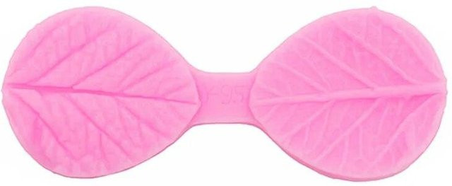 TUTULE Silikonform mit Blättermuster in Rosa für Kuchen, Schokolade und Gebäck - Bild 1