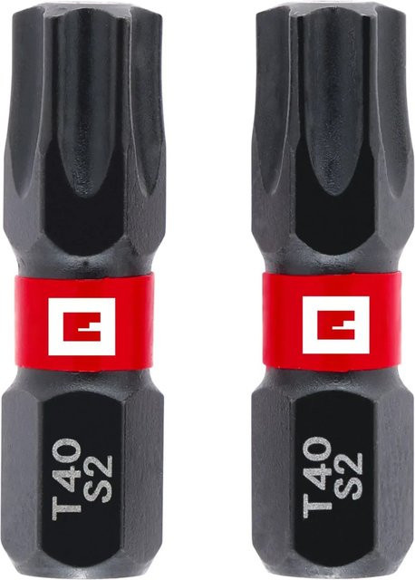 Einhell Impact Bit-Set 2-teilig T40 in Rot/Schwarz aus Stahl - Bild 1