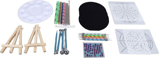 GoolRC Mandala Punktierwerkzeug Set mit 31 Stück in Weiß und Multicolour aus Kunststoff - Bild 1