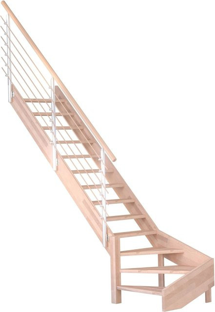 StarWood Treppenstufe Mykonos Pro Winder aus Buche in Braun, Länge: 80 cm - Bild 1