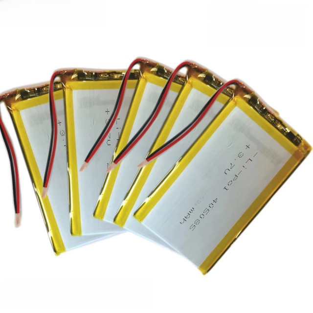 Lanzhd Li-Po Lithium-Polymer Akku 3,7V 2500mAh Silber für Bluetooth-Empfänger und LED-Leuchten - Bild 1