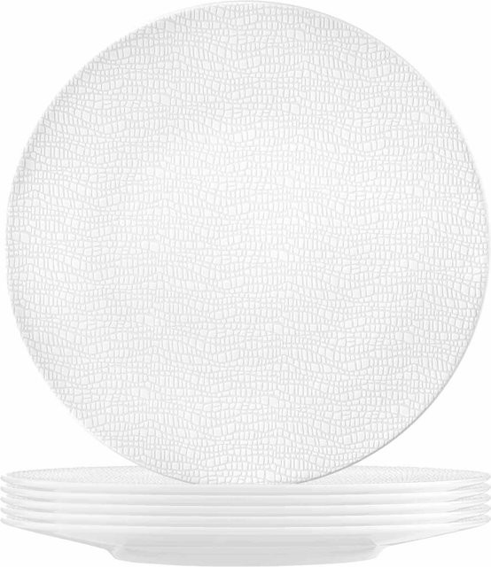 Seltmann Weiden Speiseteller Life Fashion aus Keramik, Weiß, 6er Set, Durchmesser: 28,3 cm - Bild 1