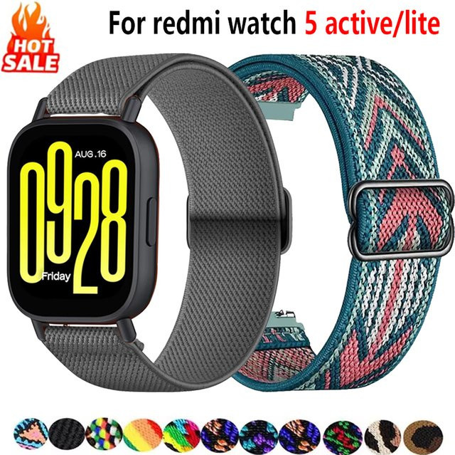 Xiaomi Uhrenarmband Nylon, Schwarz, Unisex, Redmi Watch 5 Active/5 Lite - Bild 1