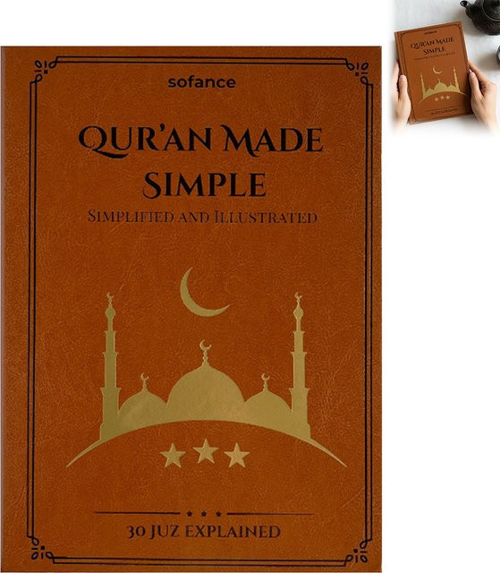 Illustrierter Koran-Lernplaner mit visuellen Diagrammen und strukturiertem Lernplan für die religiöse Bildung aus Papier - Bild 1