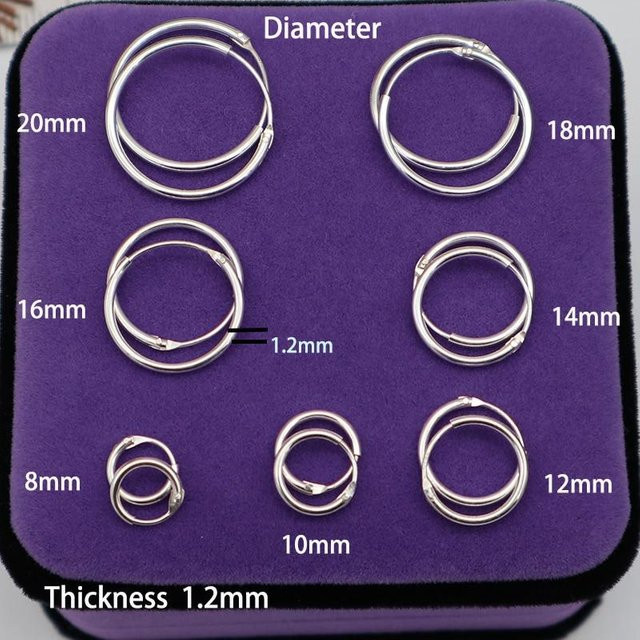 YIRAN Jewelry Creolen 925 Sterlingsilber, Damen - Bild 1