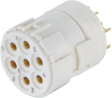 HARTING M23 Einsatz 09151072702 mit 7 Polen in Weiß - Bild 1