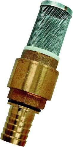 Mr. GARDENER Saugfilter aus Messing in Gold mit Schlauchanschluss 1 Zoll - Bild 1