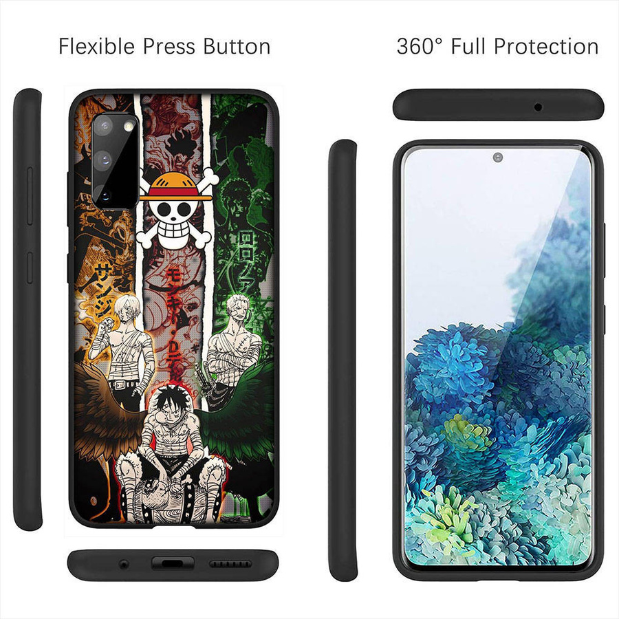 Handyhülle One Piece Anime Roronoa Zoro und Luffy Design für Moto E15 4G in Himmelblau - Bild 3