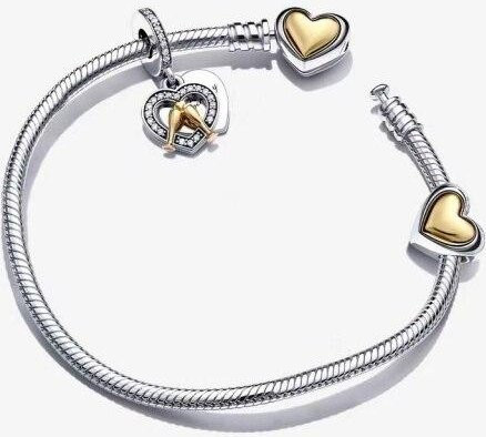 YIRAN Jewelry Charm-Armband 925 Silber, Roségold, Damen, 19cm - Bild 1
