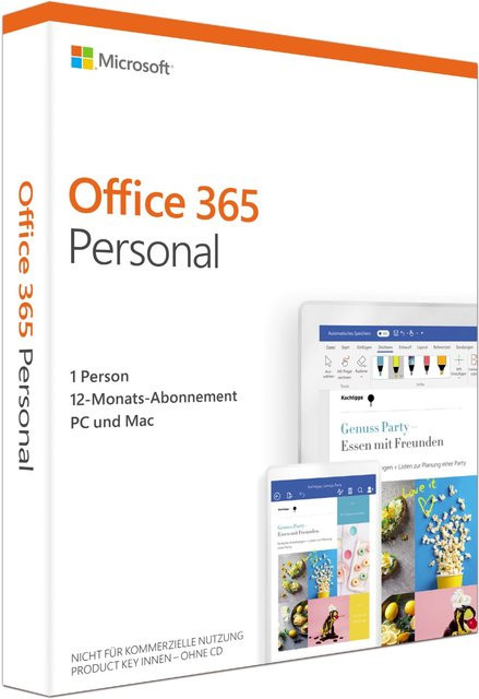 Microsoft Office 365 Personal FPP Software-Abonnement - Bild 1