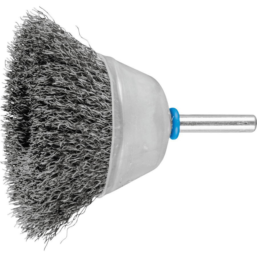 PFERD TOOLS Topfbürste ungezopft TBU aus Edelstahl mit 50 mm Durchmesser und 6 mm Schaftdurchmesser - Bild 1