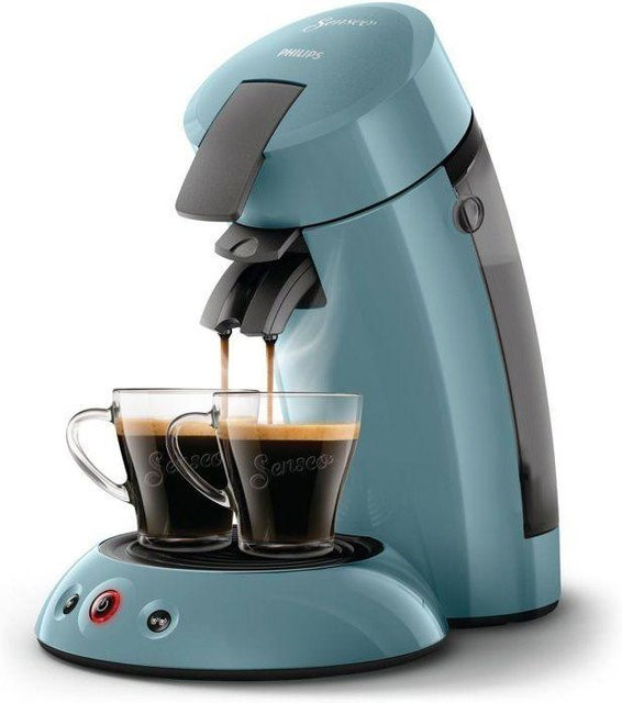 Philips Senseo Kapselkaffeemaschine HD6553/21 für Senseo Pads in Blau Grau mit Touch-Display und Abschaltautomatik - Bild 1