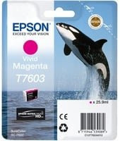 Epson T7603 Tintenpatrone Vivid Magenta für SureColor SC-P600, 25,9 ml - Bild 1