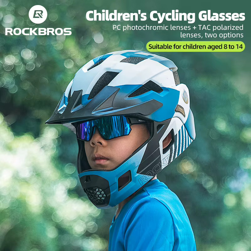 ROCKBROS Kinder Sportsonnenbrille, Vollrand, Kunststoff, polarisiert, photochrom - Bild 2