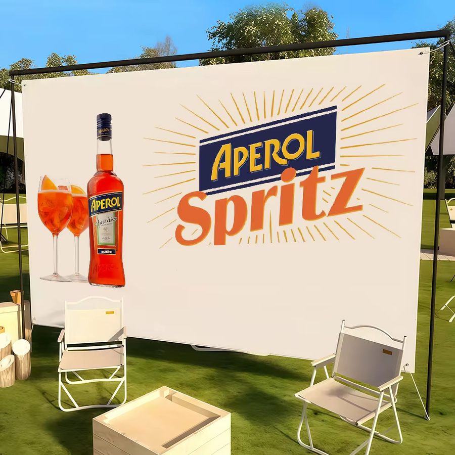 Aperol Flagge in Orange für Party und Festival Dekoration - Bild 3