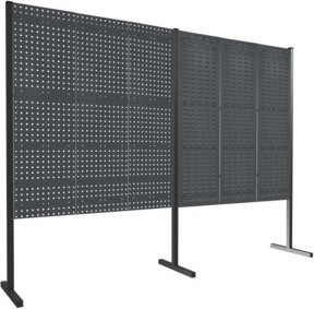 Kappes Trennwand RasterPlan Doppelfeld 180 Grad in Anthrazit, Höhe: 150 cm - Bild 1