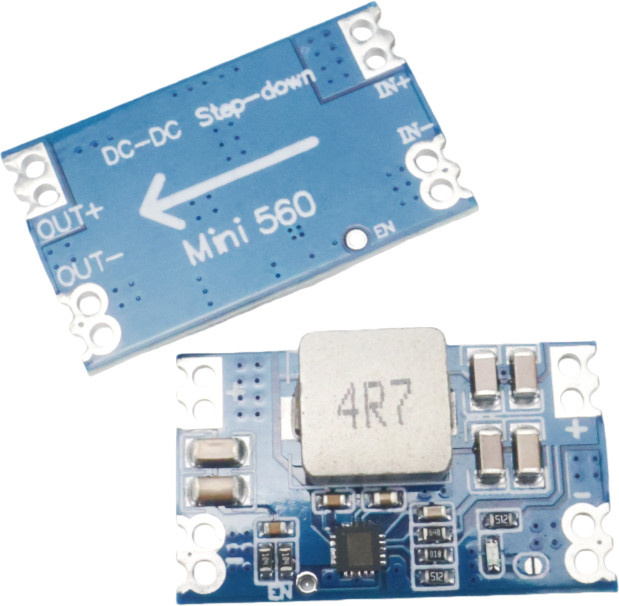 4 Stück Mini560 DC-DC-Abwärtsmodul 5 A hocheffizienter Spannungsregler für DIY-Elektronik in Blau - Bild 1