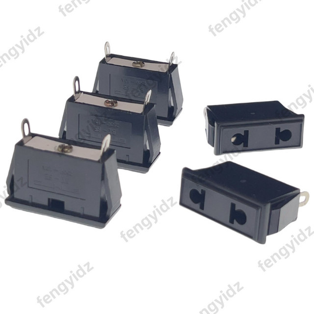 fengyidz 5 Stück US/EU-Steckdosen für USG-Netzteil, AC 10A 250V, Schwarz - Bild 1
