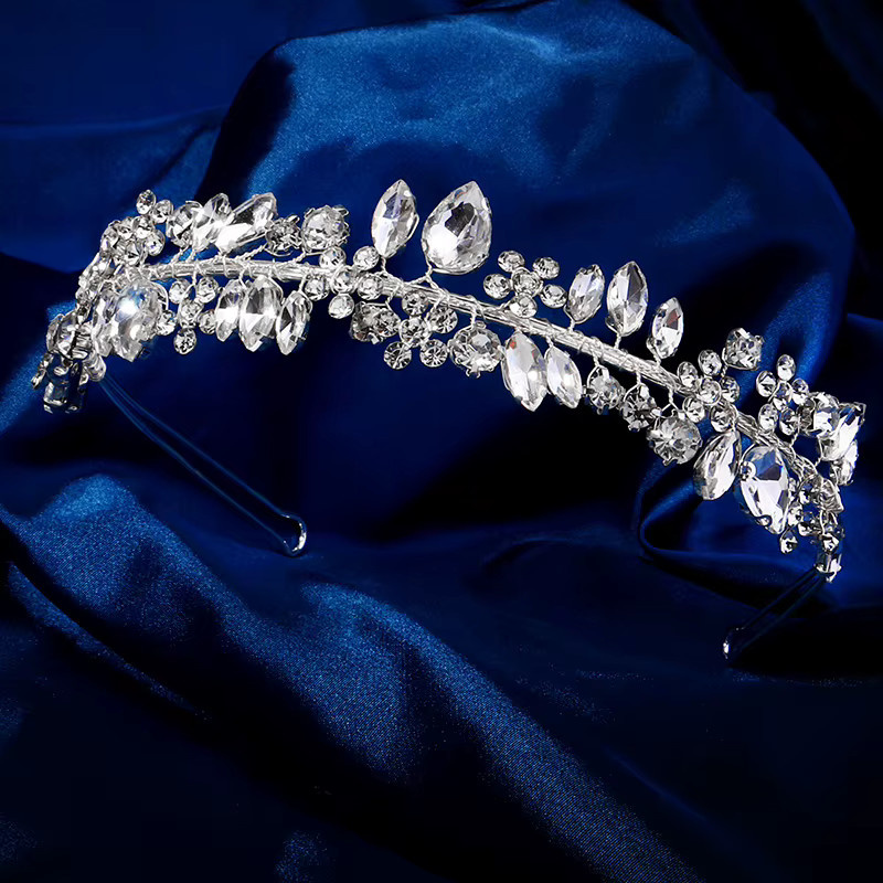 Haarband Silber, Kristall, Strass, Damen - Bild 2