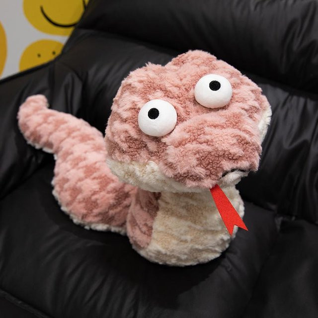 Kidsly Big Eye Snake Plüschtier, Rosa / Pink - Bild 1