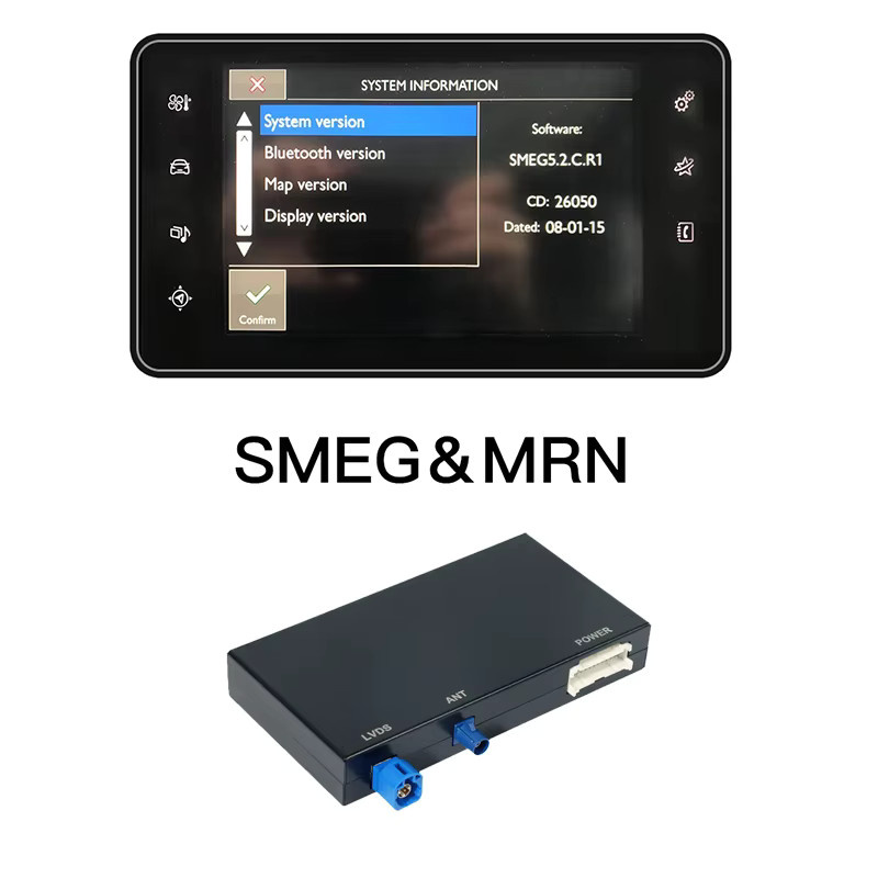 CARABC Drahtlose CarPlay Box für Peugeot und Citroen SMEG SMEG+ mit Android Auto und AirPlay Modul in Schwarz - Bild 6