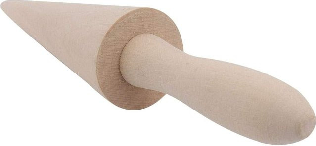 TOMTOP JMS Holz Kegelroller zur Herstellung von Eiswaffeln und Gebäck, beige - Bild 1