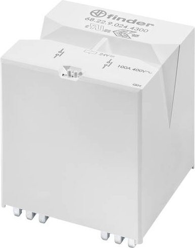 Finder Printrelais 68.22.9.012.4300 12 V/DC 100A 2 Schließer in Weiß - Bild 1