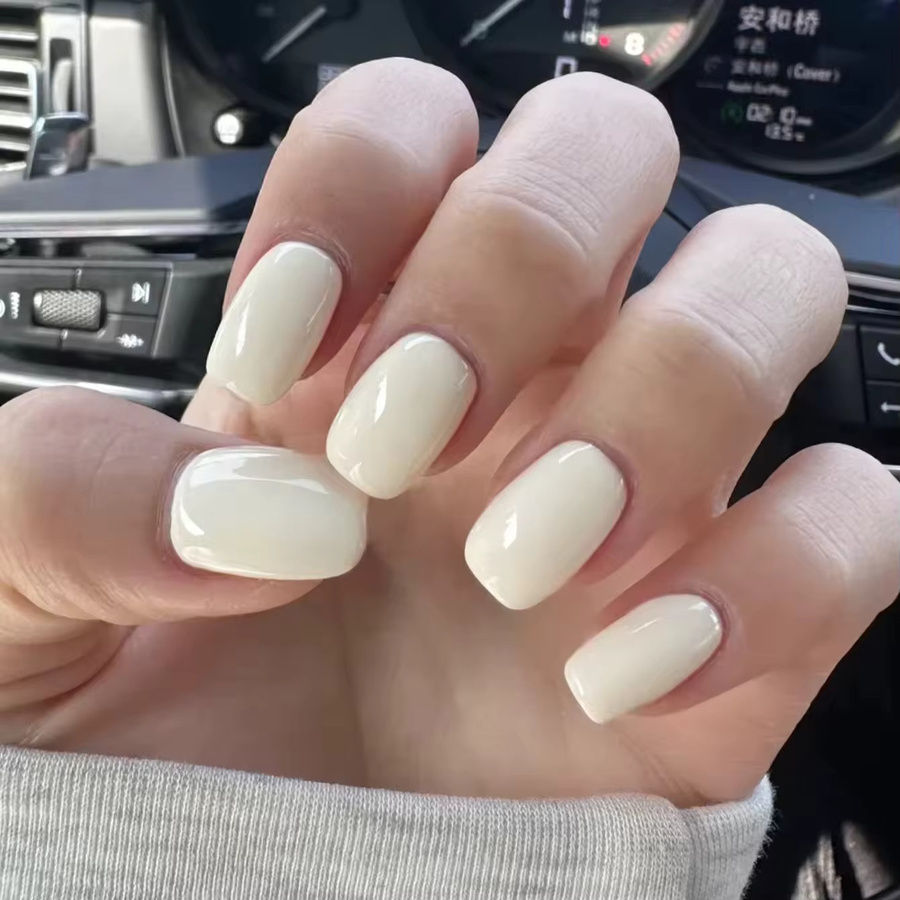 MIANEL Jelly-Gel-Nagellack, milchweiß, glänzend - Bild 2