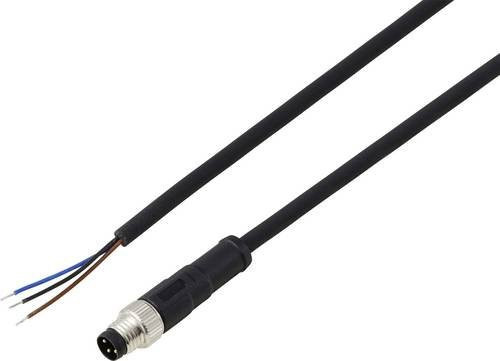 TRU COMPONENTS Anschlussleitung TC-13752020 M8 x 1 Stecker gerade, 3-polig, schwarz, 5m - Bild 1