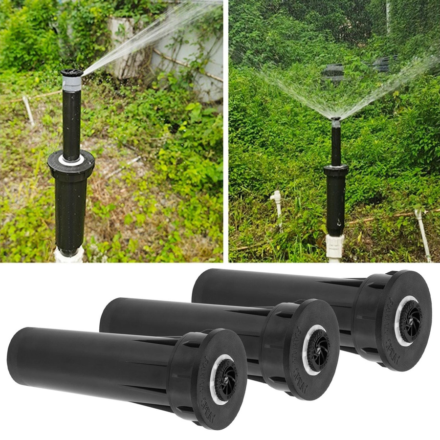 3er-Set mfySpace versenkbare Rasensprengerköpfe G1 2 mit teleskopischem In-Ground System und verstellbarem Sprühbereich von 0–360 Grad für die Gartenbewässerung - Bild 3