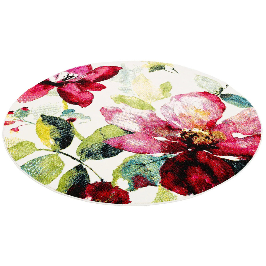 Pergamon Designer Teppich Brilliant Blumen Rosa Rund Durchmesser: 120 cm - Bild 2