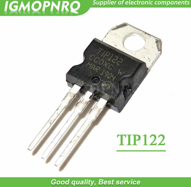 10er Set TIP122 Transistor NPN TO-220 Schwarz - Bild 1