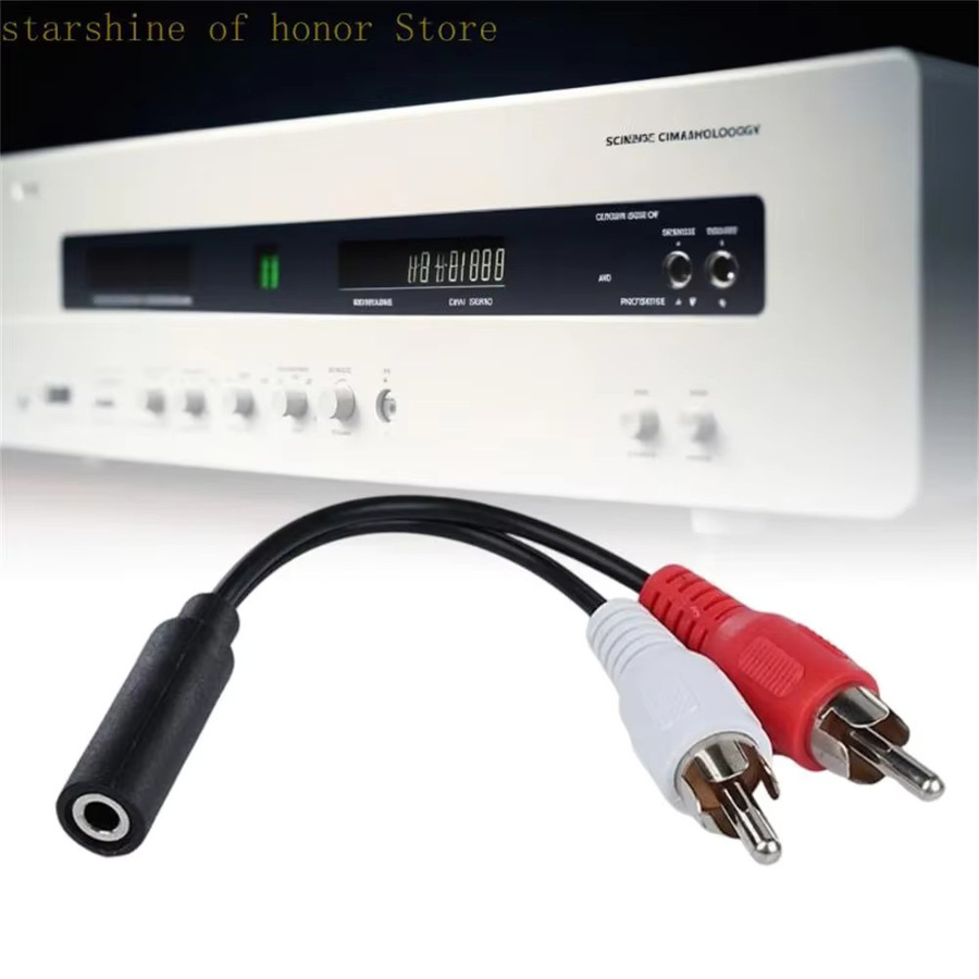 Maerknon 3,5 mm Klinkenadapter Stereo Aux Y-Stecker auf 2 Stecker für Kopfhörer und Musik, Weiß - Bild 2
